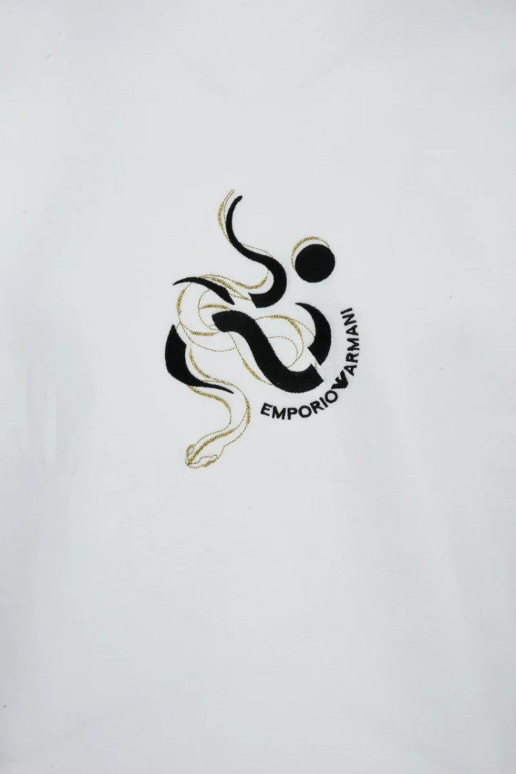 Emporio Armani Sweatshirt Cotton Stretch - White