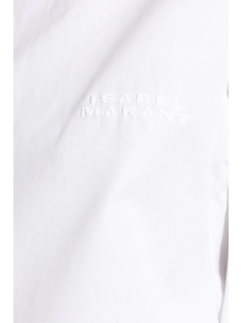 Isabel Marant White Fabriza Pointed Collar Shirt
