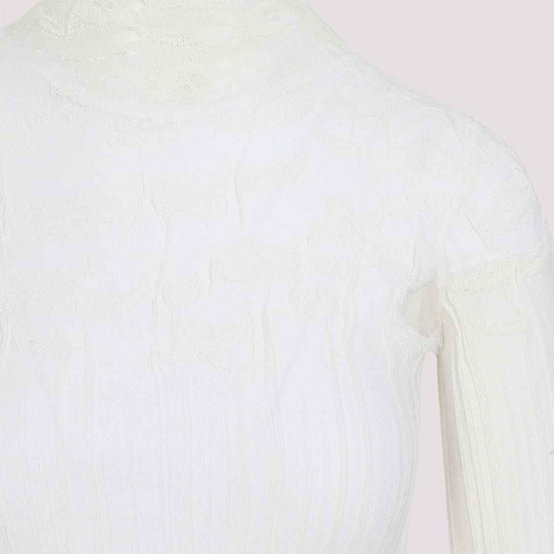 Bottega Veneta White Cotton Top
