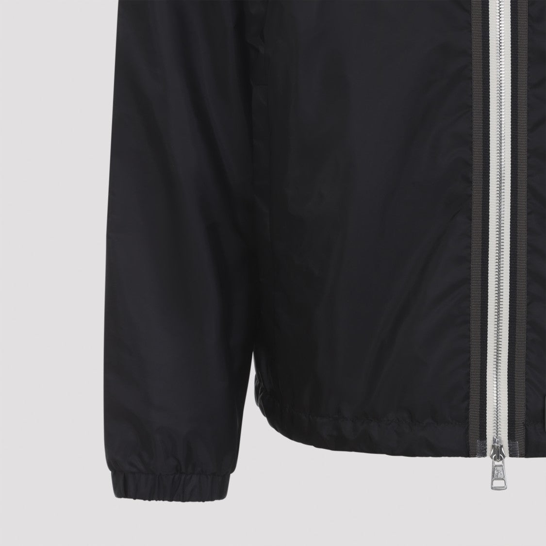 Moncler Lightweight Black Casual Jacket With Hood