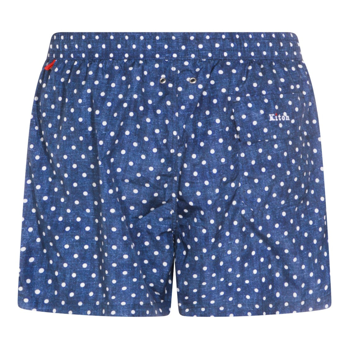 Kiton Playful Polka Dot Shorts With Elastic Waistband And Textured Fabric