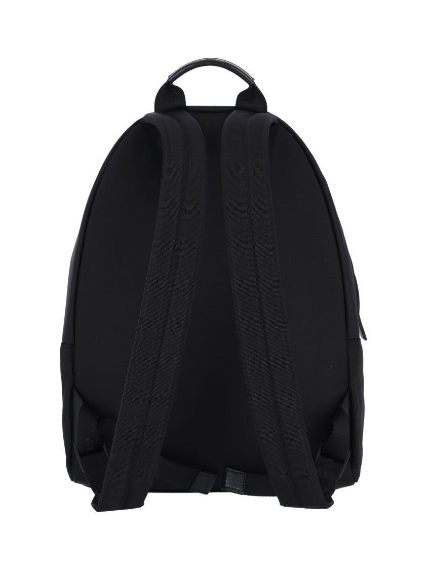 Givenchy Smooth Structured Black Backpack With Calf Leather Accents