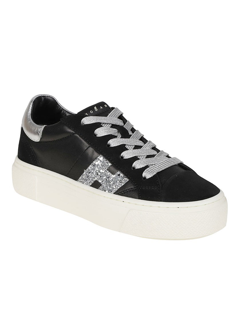 Hogan H705 Metallic Mutton Leather Sneakers