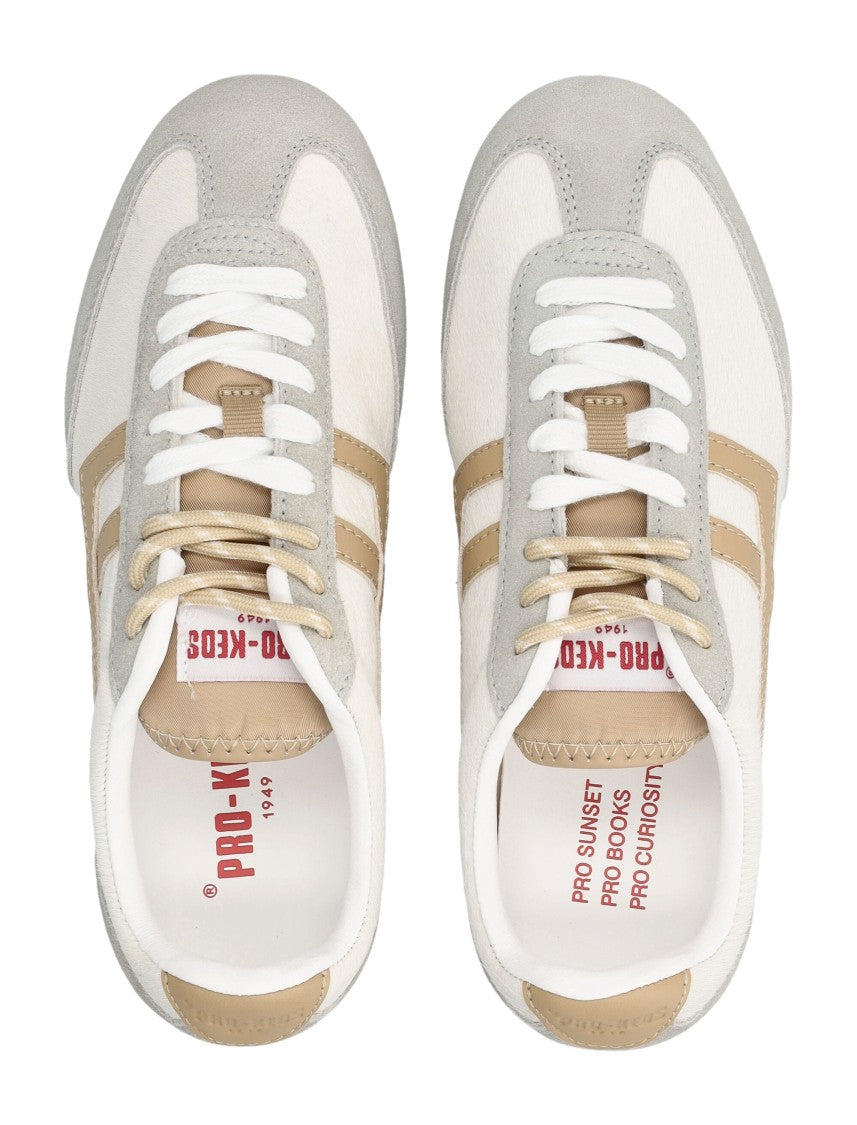 Pro-Keds Racer 77 White Suede Low-Top Sneakers