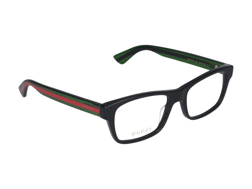 Gucci Eyeglasses Gg0006on 002 Black Green Transparent 53/18/145