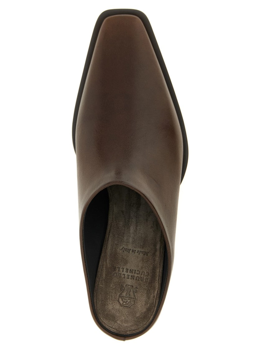 Brunello Cucinelli 'Precious Heels' Sabots