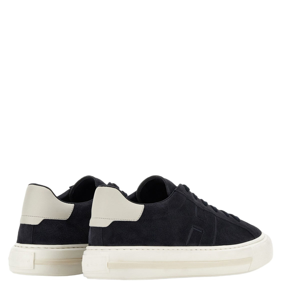 Hogan Leather Contrast Heel Sneakers