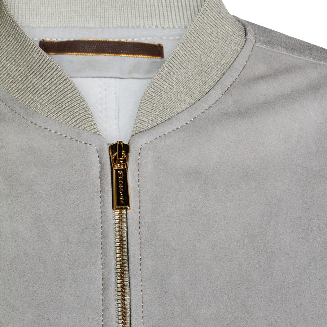Moorer Grey Leather Jacket