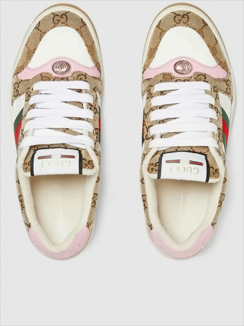 Gucci Signature Monogram Low-Top Sneakers
