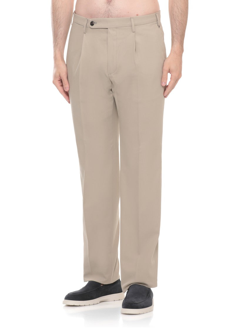 Incotex Beige Icepants Cotton Formal Pants