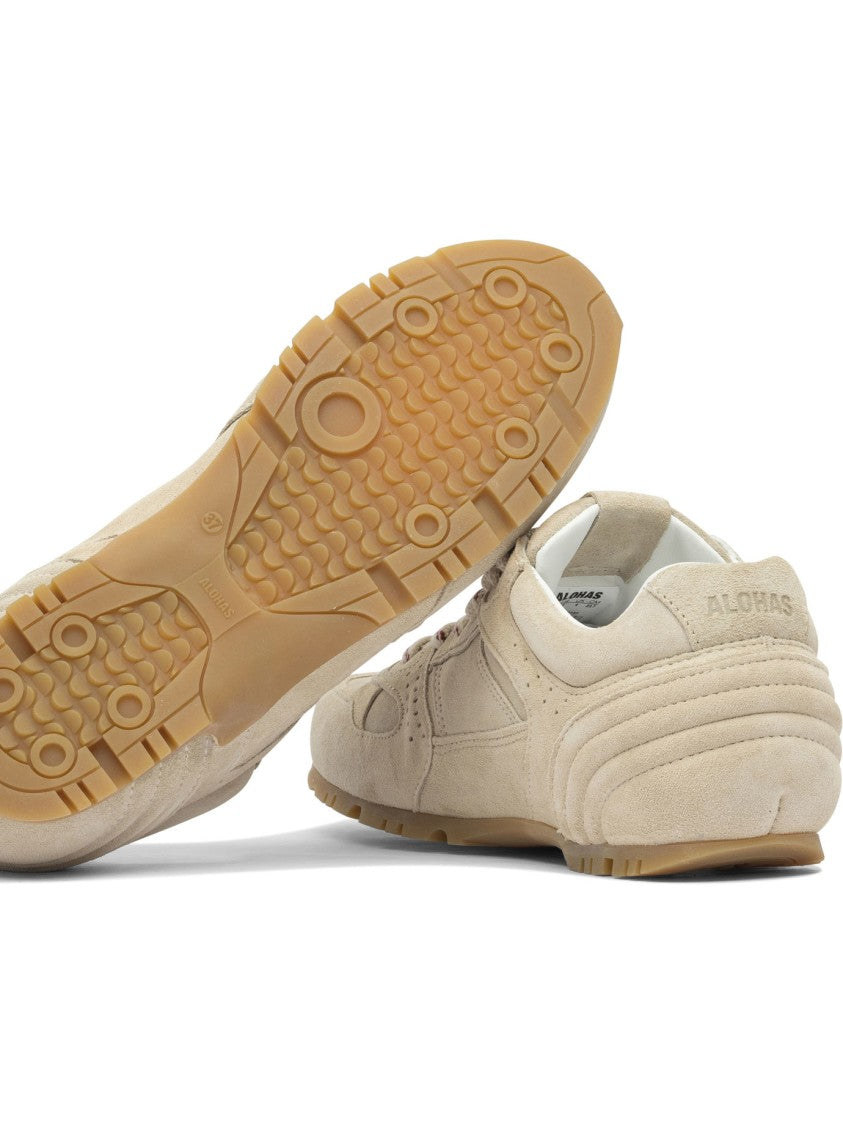 Alohas Tb.56 Suede Cream Leather Sneakers