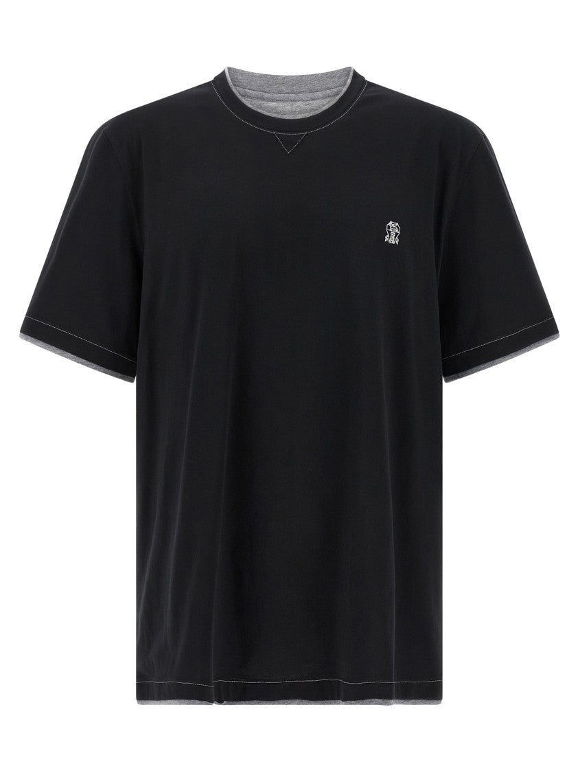 Brunello Cucinelli Double Layer T-Shirt