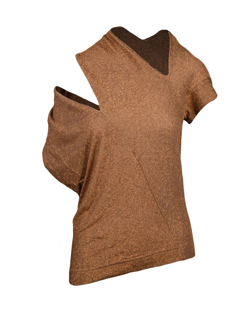 Vivienne Westwood Anglomania Rust Viscose-Blend Top