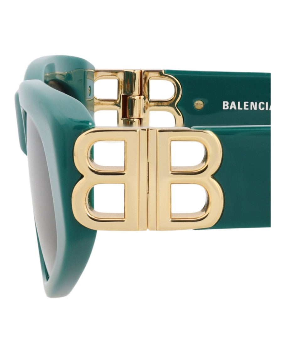 Balenciaga Cat Eye-Frame Acetate Sunglasses With Bold Metal Accents