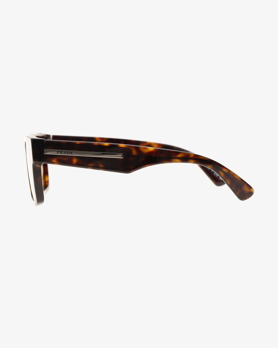 Prada Acetate Frame Sunglasses With Tortoise Pattern