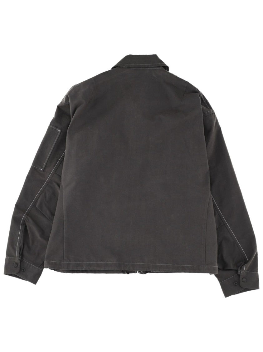And Wander Boxy Utility Cotton-Blend Jacket