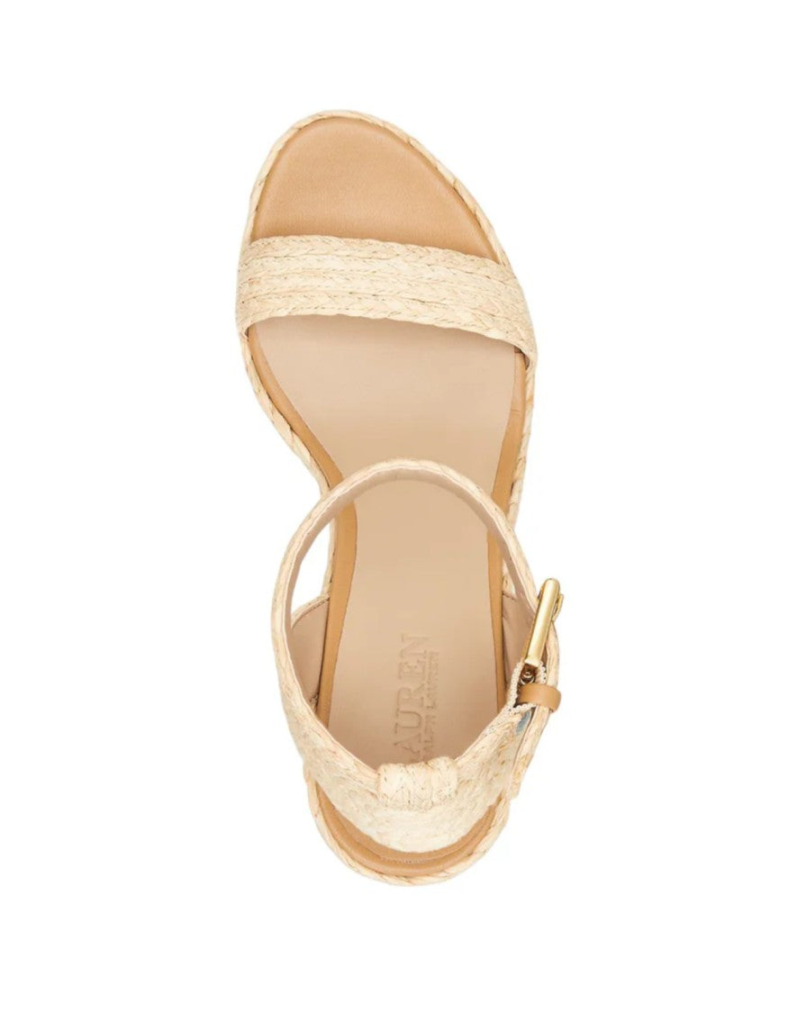 Lauren Ralph Lauren Woven Texture Wedge Sandals