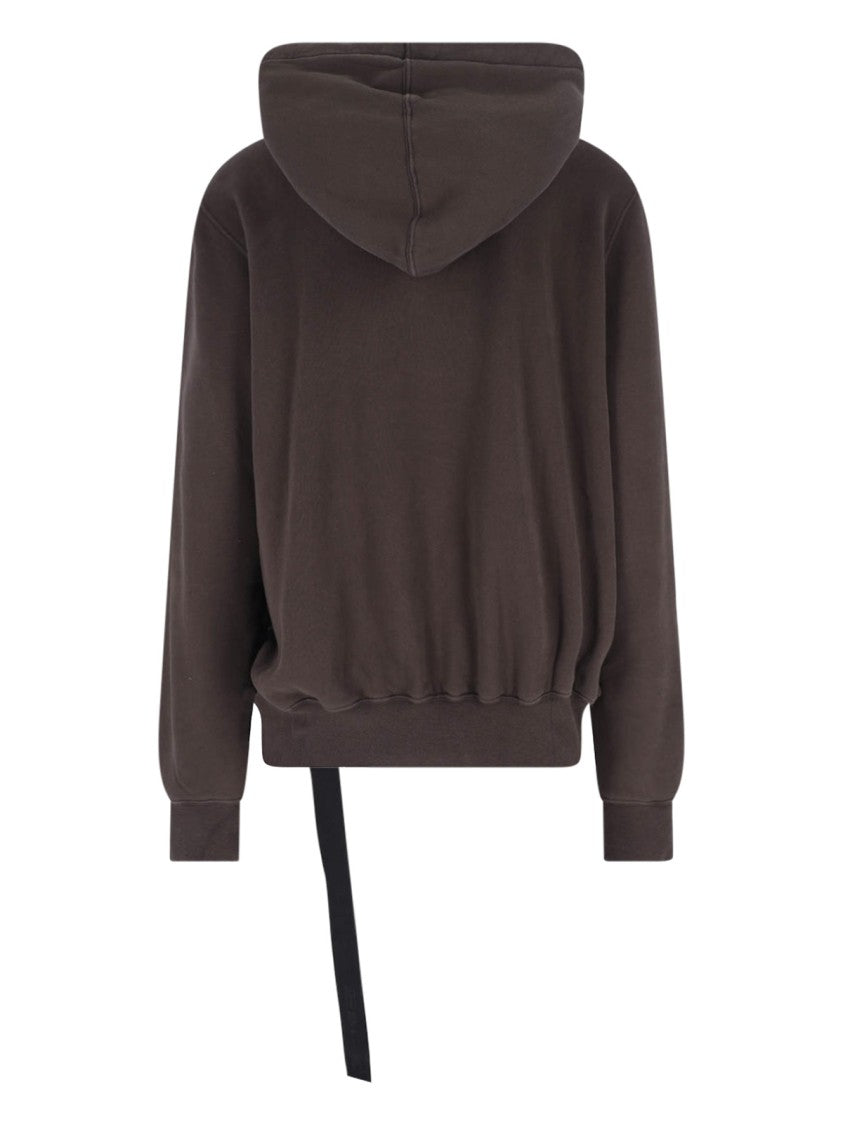 Drkshdw By Rick Owens Hollywood Hoodie – Dark Brown