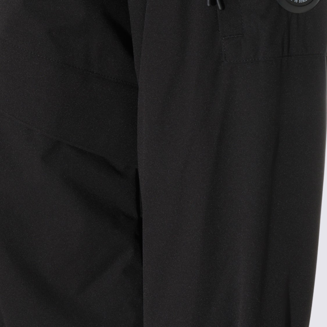 C.P. Company Black Jacket With Stand Collar And Zippered Details