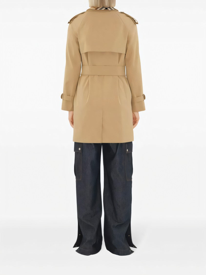 Burberry Double-Breasted Cotton Trench Coat