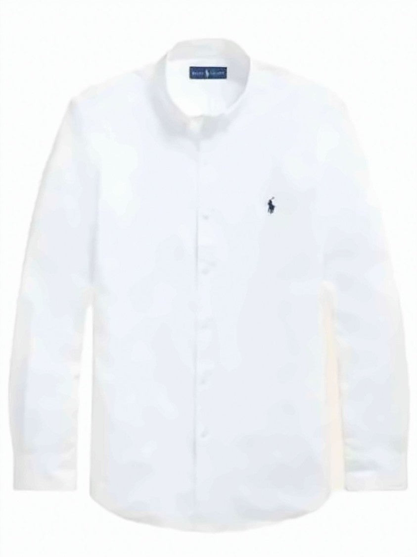 Polo Ralph Lauren Long-Sleeve Cotton Shirt With Button-Down Front And Embroidered Logo