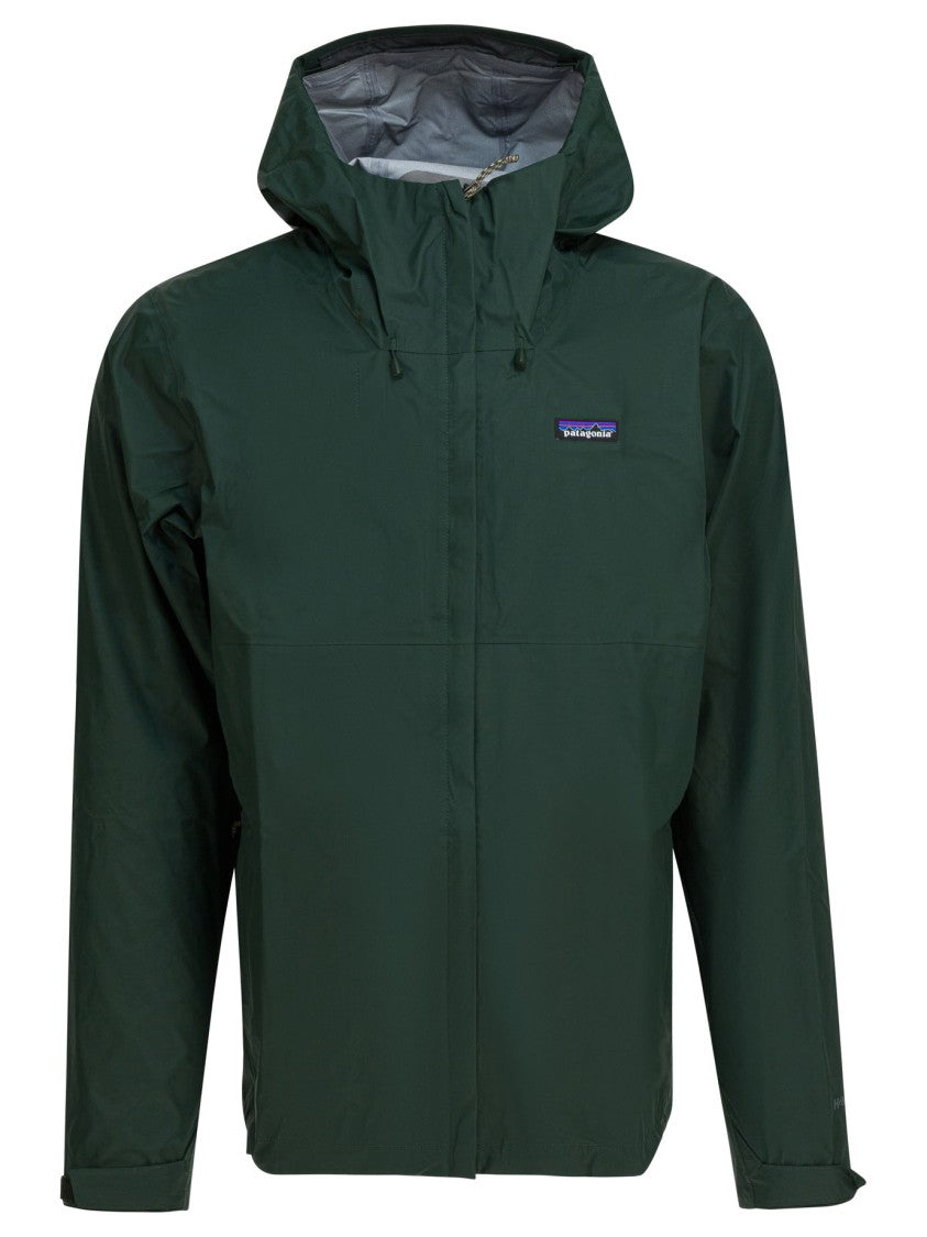 Patagonia Waterproof 3-Layer Rain Jacket With Adjustable Features