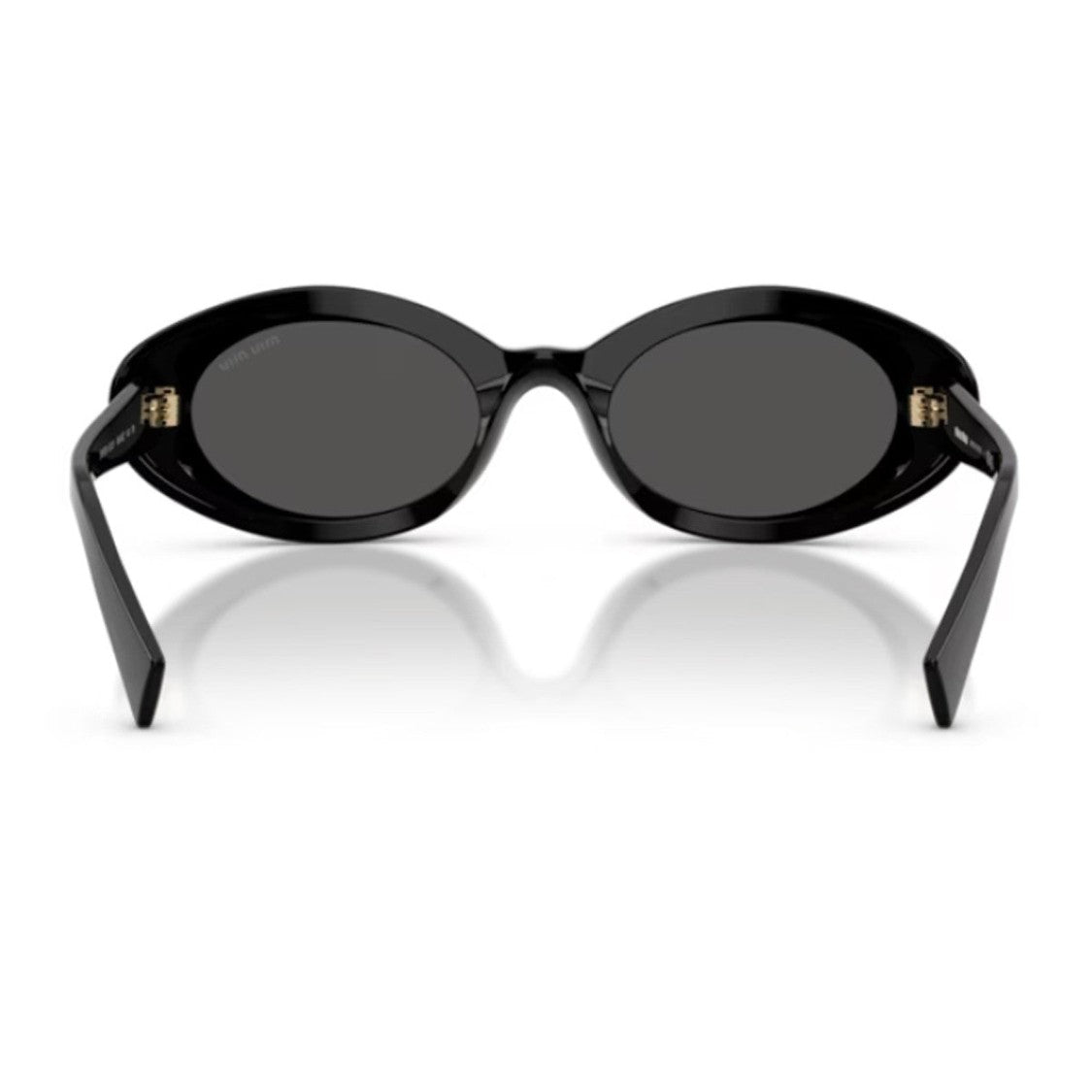 Miu Miu Black Rêverie Acetate Oval Sunglasses