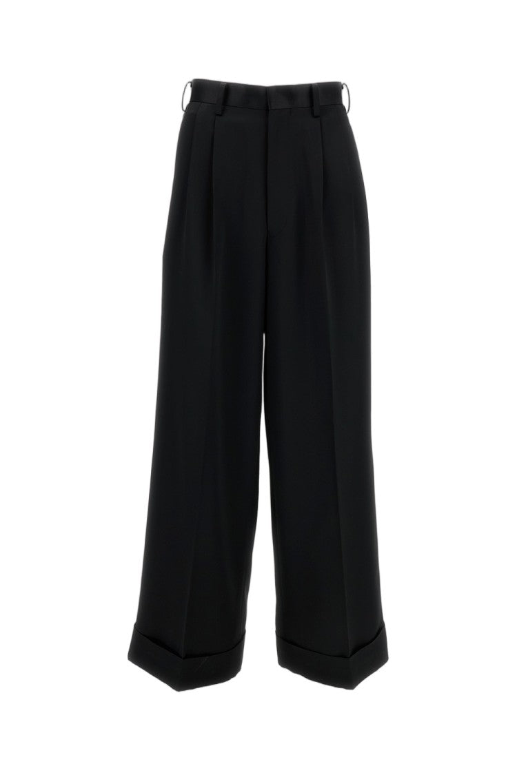 Junya Watanabe Black Pleated Tailored Trousers