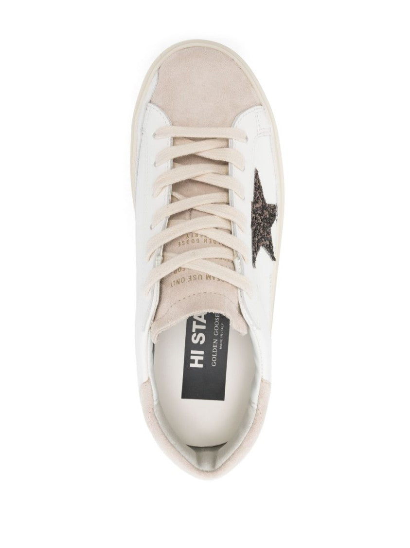 Golden Goose Leather Sneaker With Logo