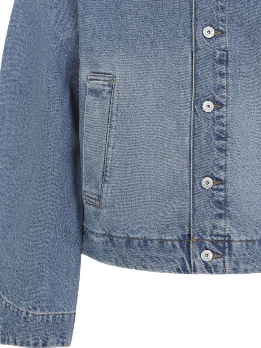 Jacquemus Tobacco Blue Button Classic Denim Jacket