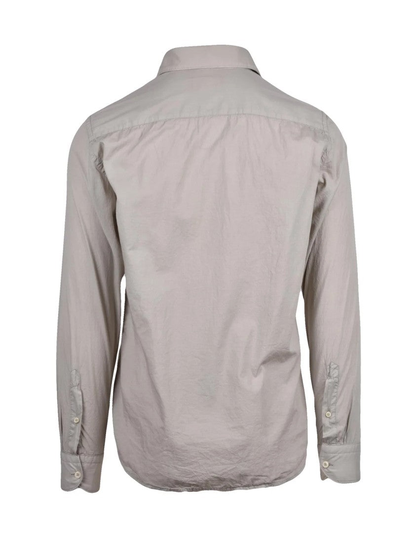 Ghirardelli Beige Breathable Cotton Shirt