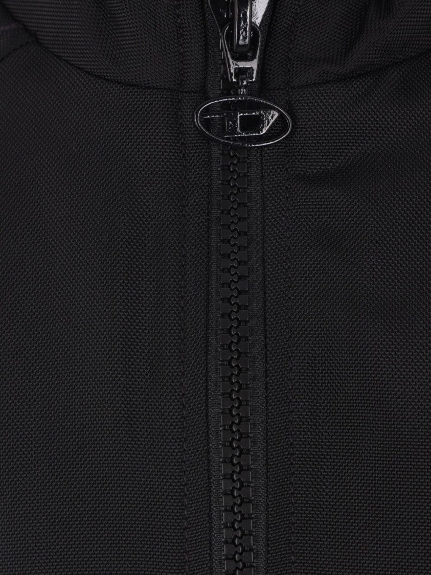 Diesel Nylon Color Block Piping Accents Jacket