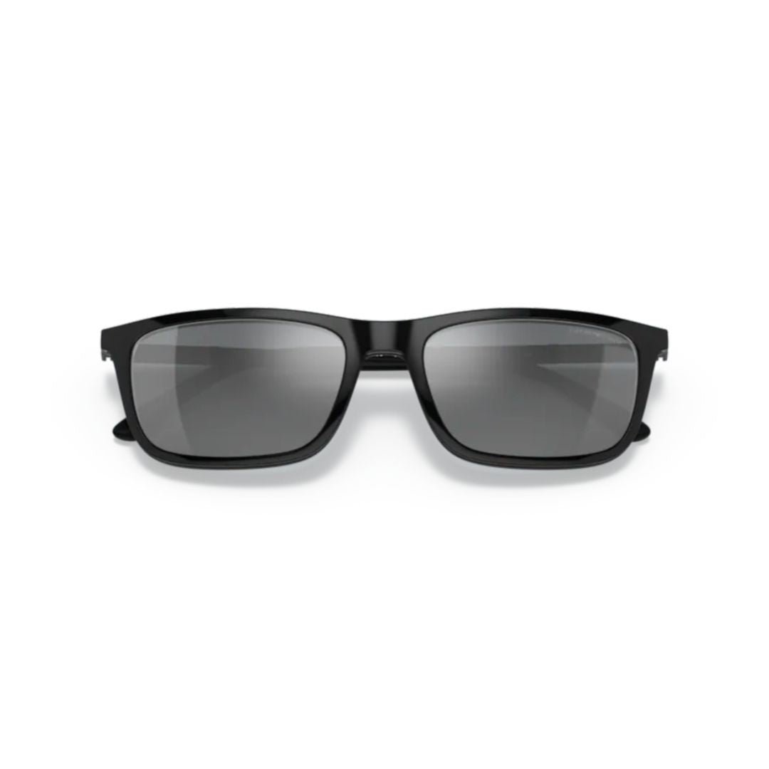 Emporio Armani 0Ea4160 Rectangular Eyeglasses In Matte Black Finish