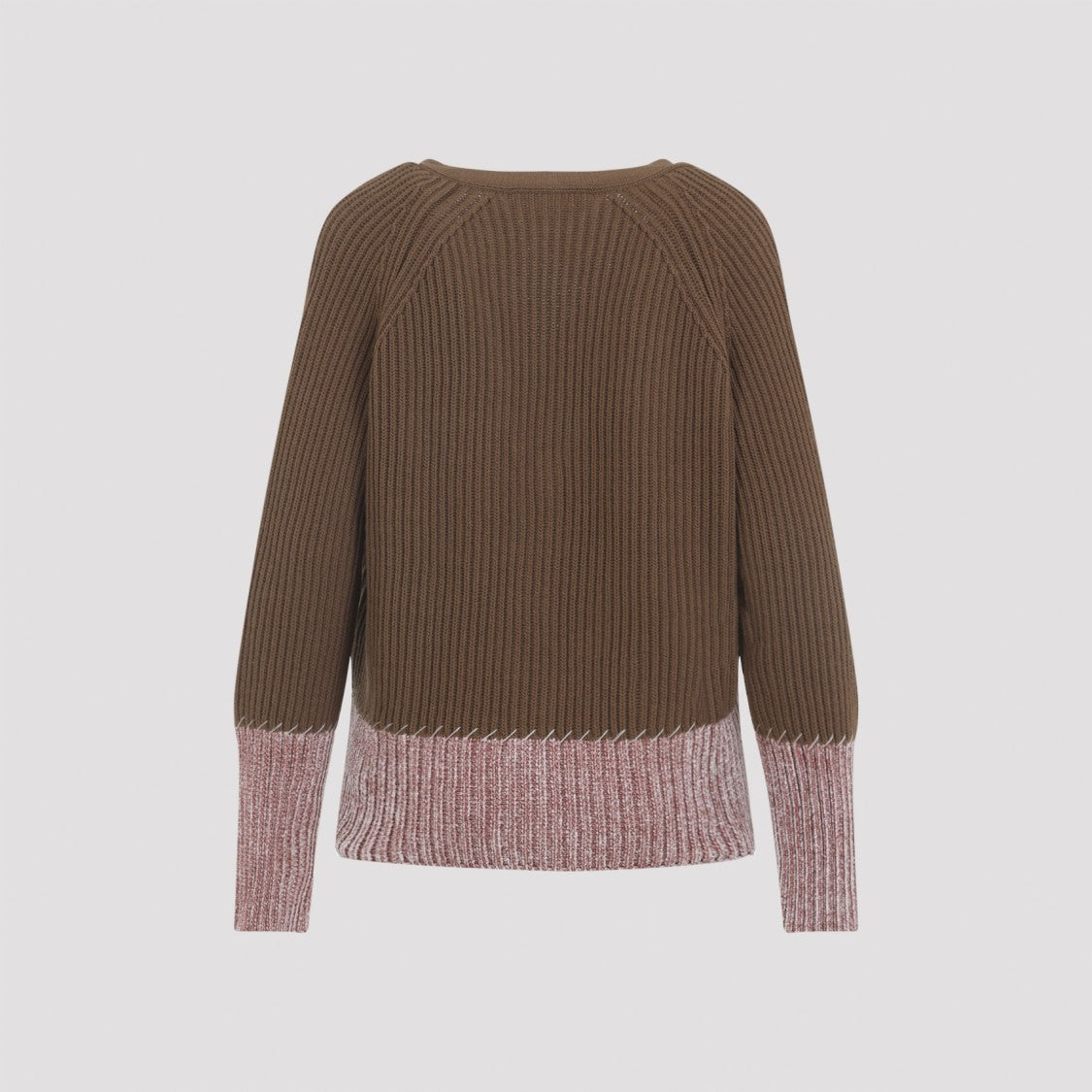 Marni V Neck Bicolor Cardigan