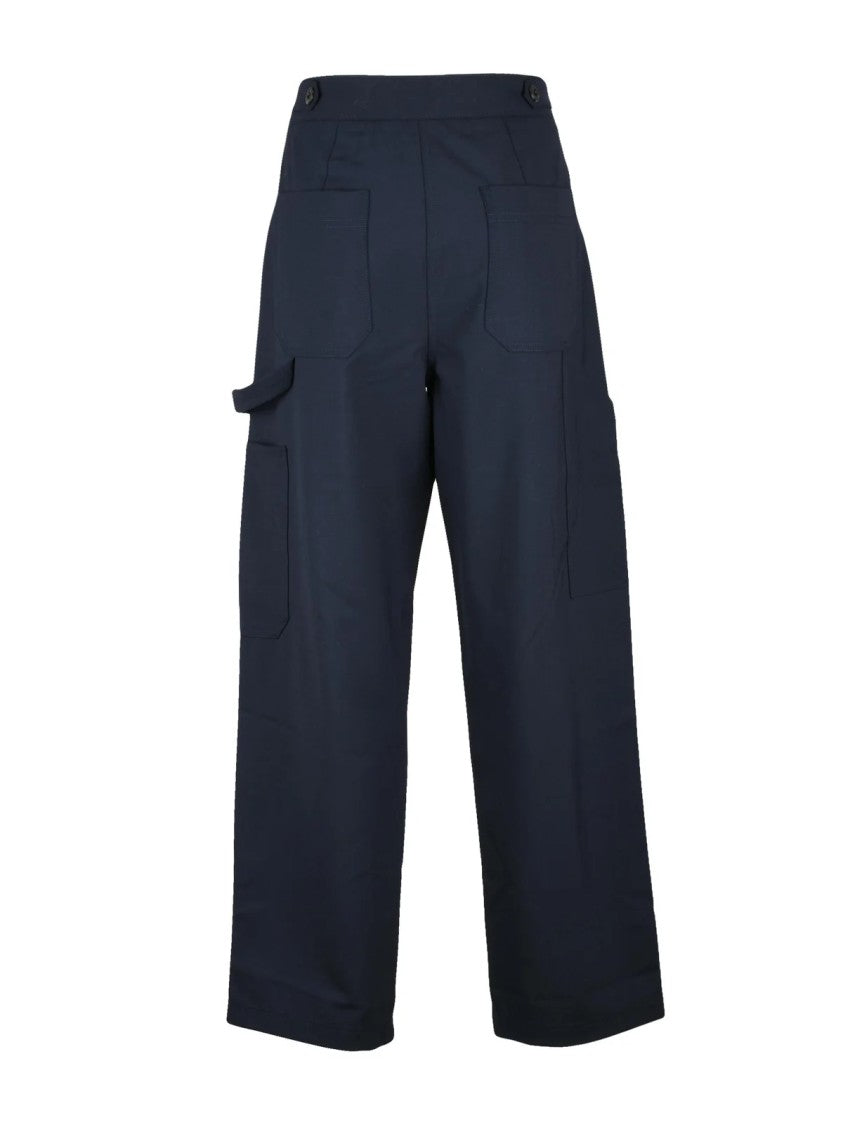 Marella Sport Boccale Wide-Leg Trousers With Medium Waist And Practical Pockets