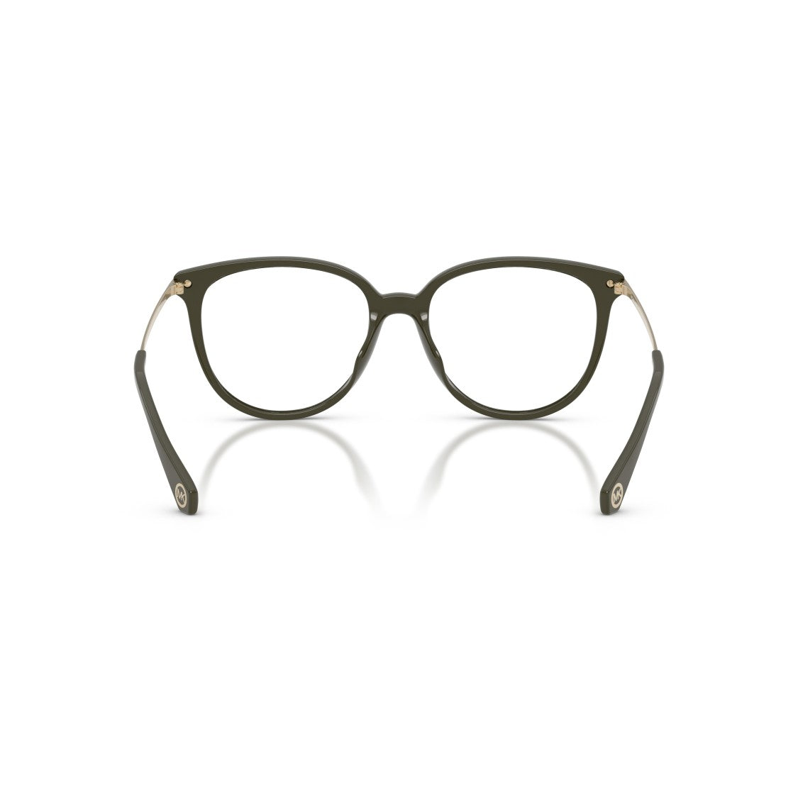 Michael Kors 0Mk4106u Rounded Cat-Eye Eyeglasses In Muted Olive Green