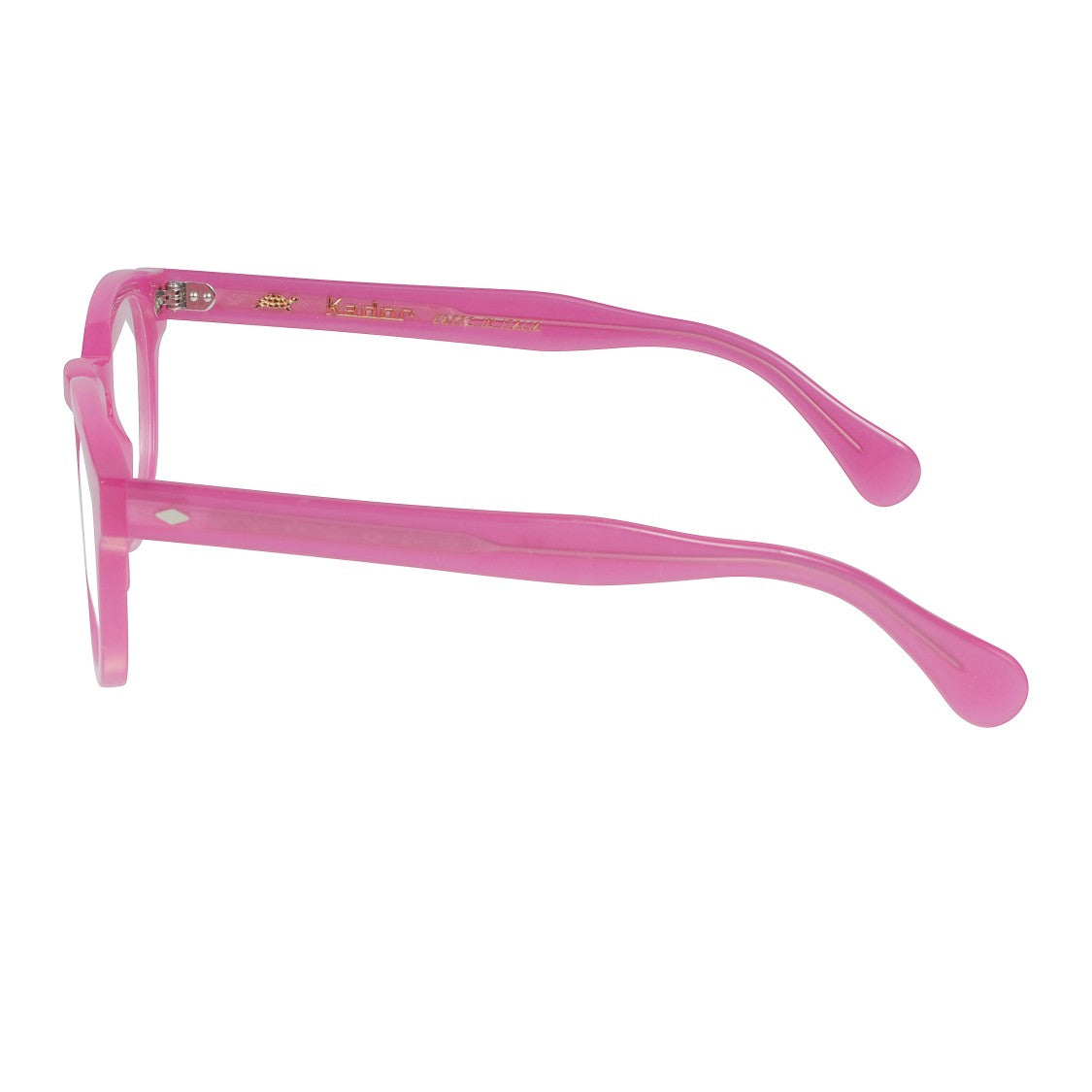 Kador Jolly Cal 49 Translucent Pink Rounded Square Eyeglasses