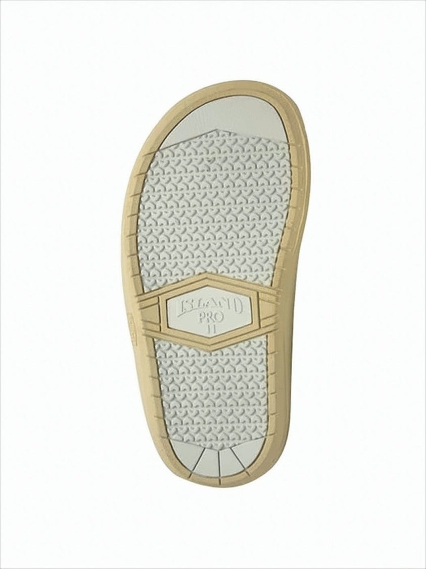 Island Slipper Minimalist Leather Thong Sandals With Cushioned Footbed