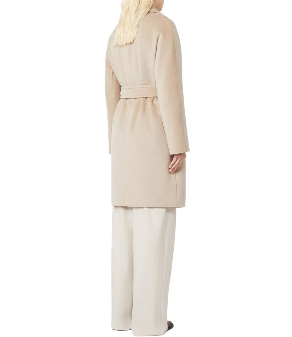 Max Mara Classic Beige Virgin Wool Scire Coat