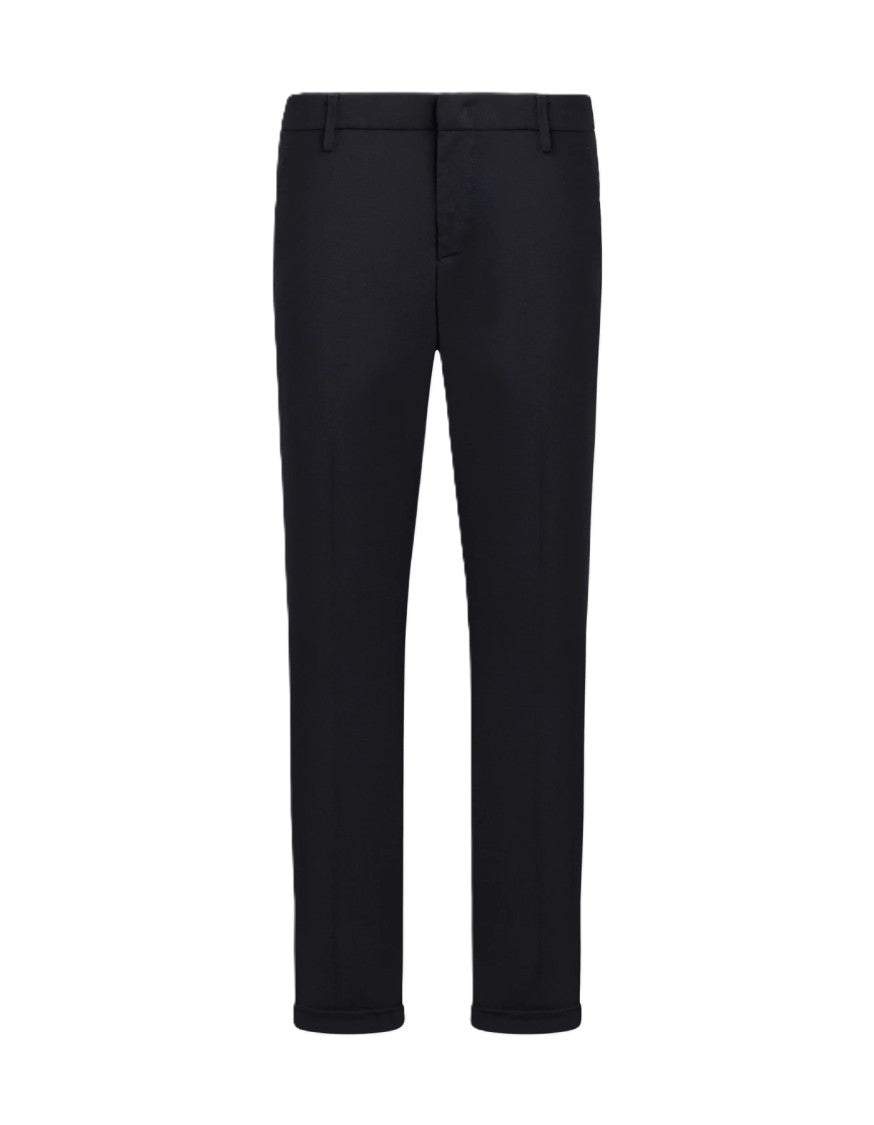 Dondup Slim-Fit Black Jeans With Mid-Rise Waist