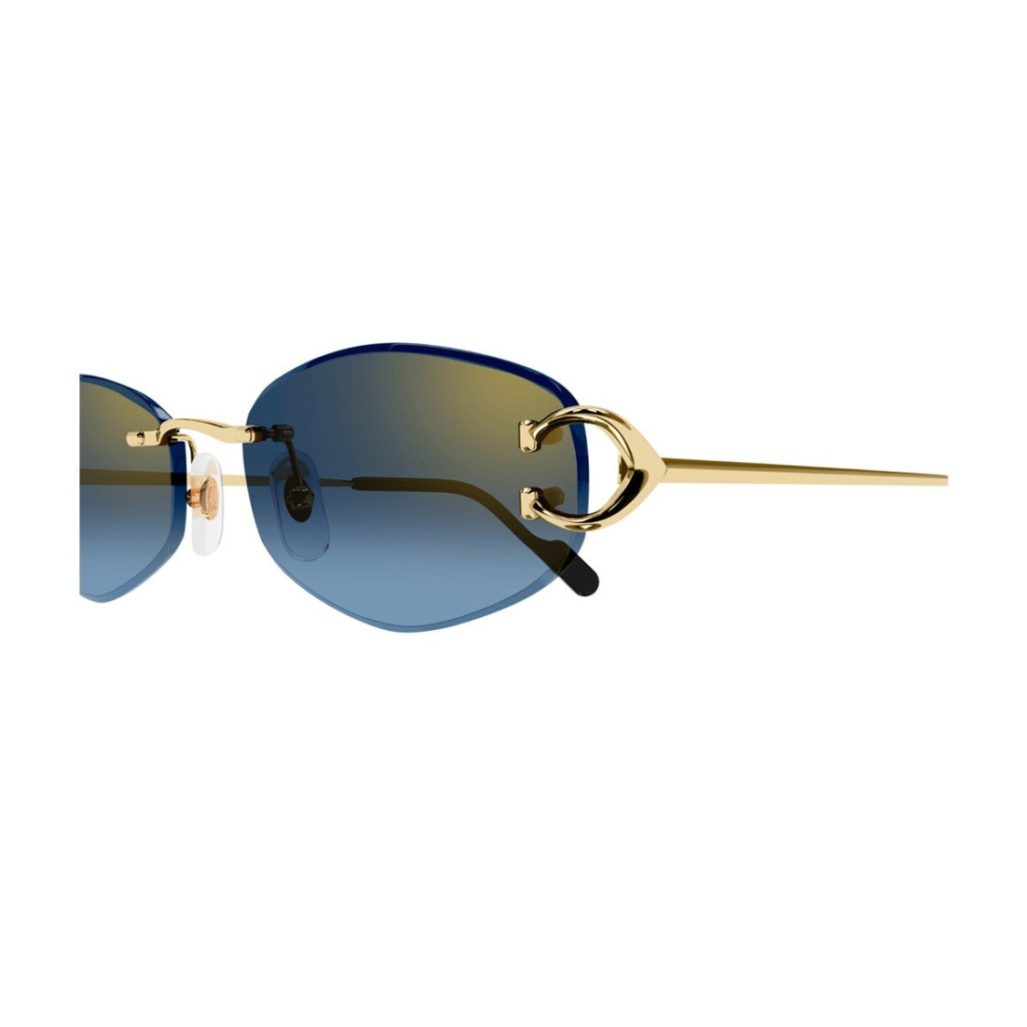 Cartier Gold Décor C Metal Sunglasses