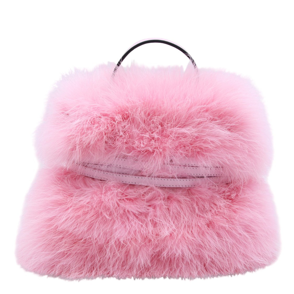 Moschino Fluffy Voluminous Handbag With Structured Handle
