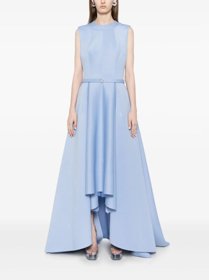 Saiid Kobeisy Neoprene Dress With High-Low Skirt