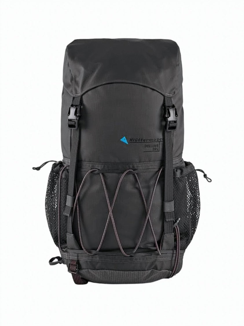 Klattermusen Functional Black Polyamide Backpack With Adjustable Features