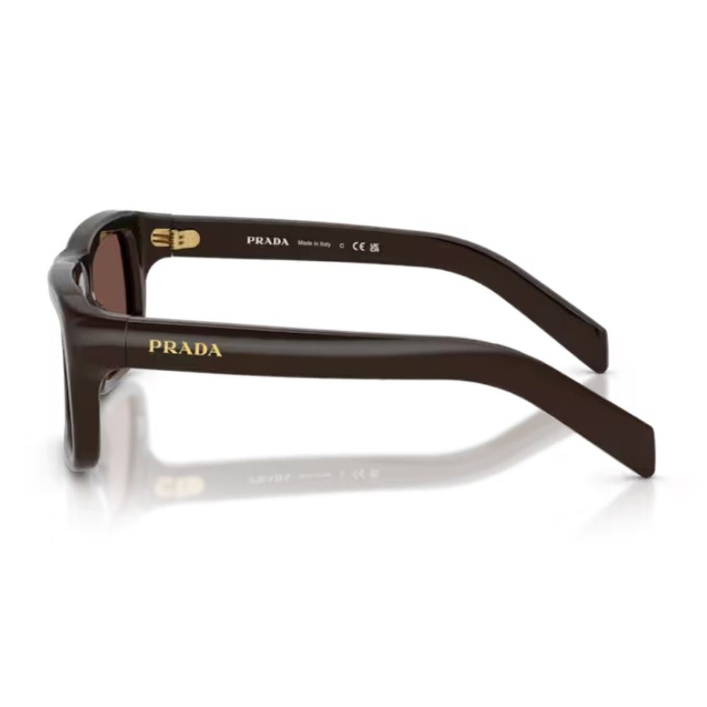 Prada Oversized Rectangular Sunglasses With Architectural Design