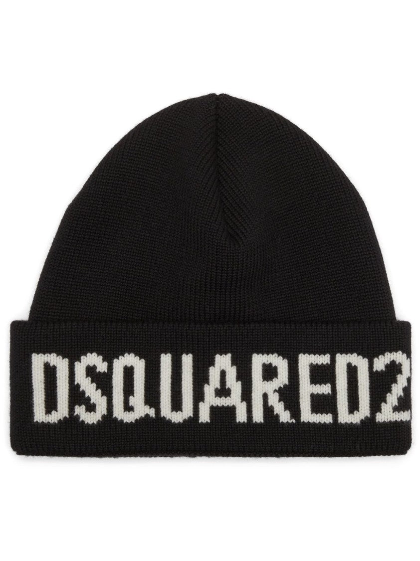 Dsquared2 Knit Beanie With Folded Cuff