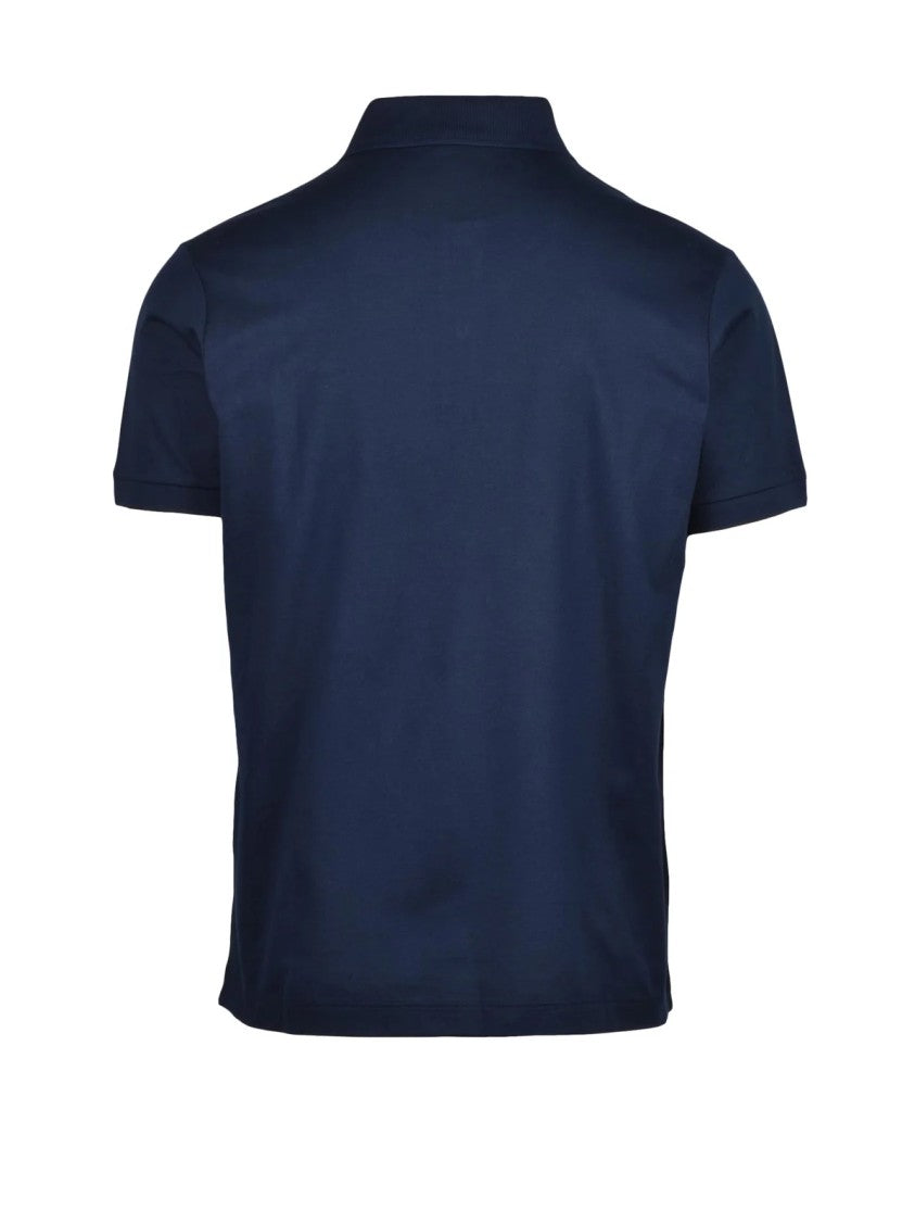 Paul & Shark Blue Cotton Embroidered Polo Shirt