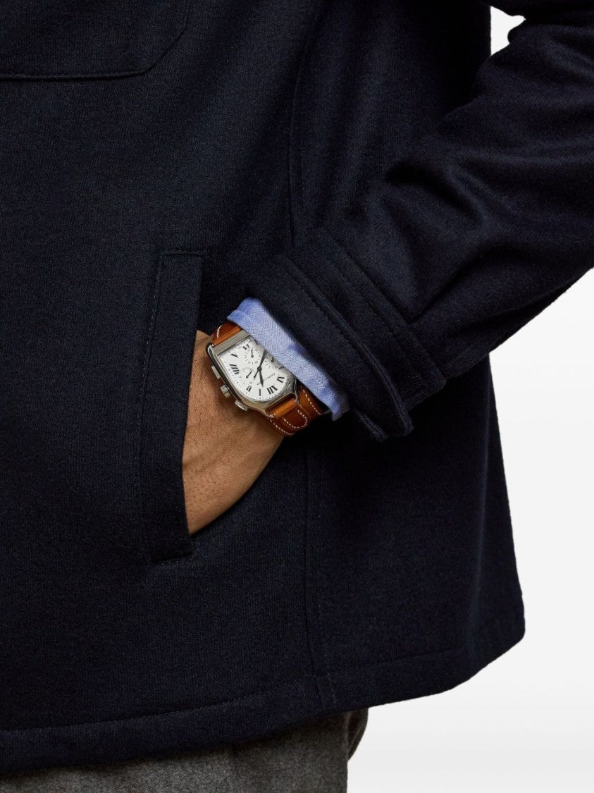 Polo Ralph Lauren Cashmere Blue Jacket With Classic Collar