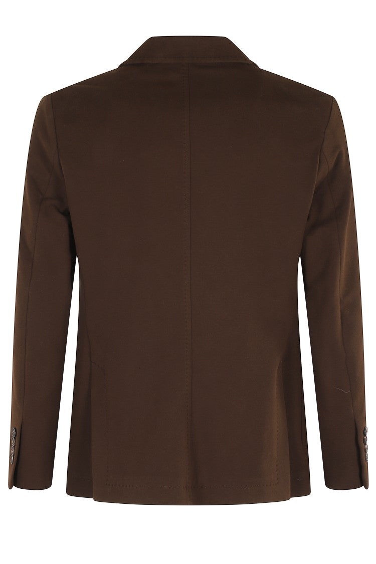 Circolo 1901 Bark-Finish Sweatshirt Jacket With Button Closure