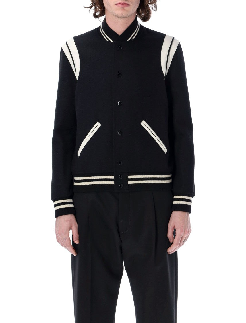 Saint Laurent Teddy Jacket In Wool
